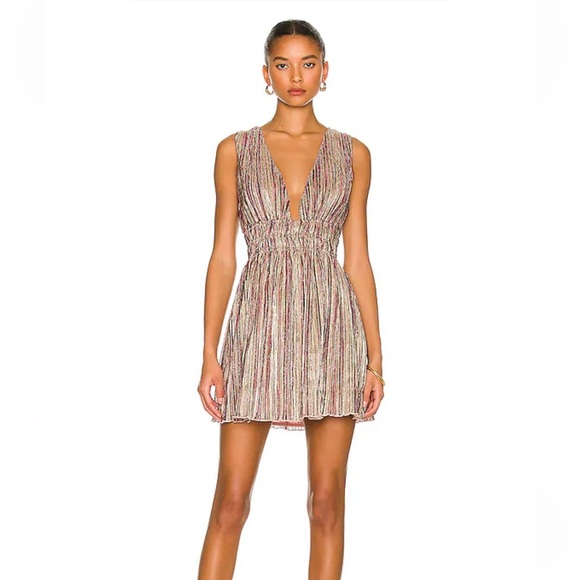 Dresses & Skirts - House of Harlow 1960 x REVOLVE Edie Mini Dress in Metallic Multi Rainbow Small